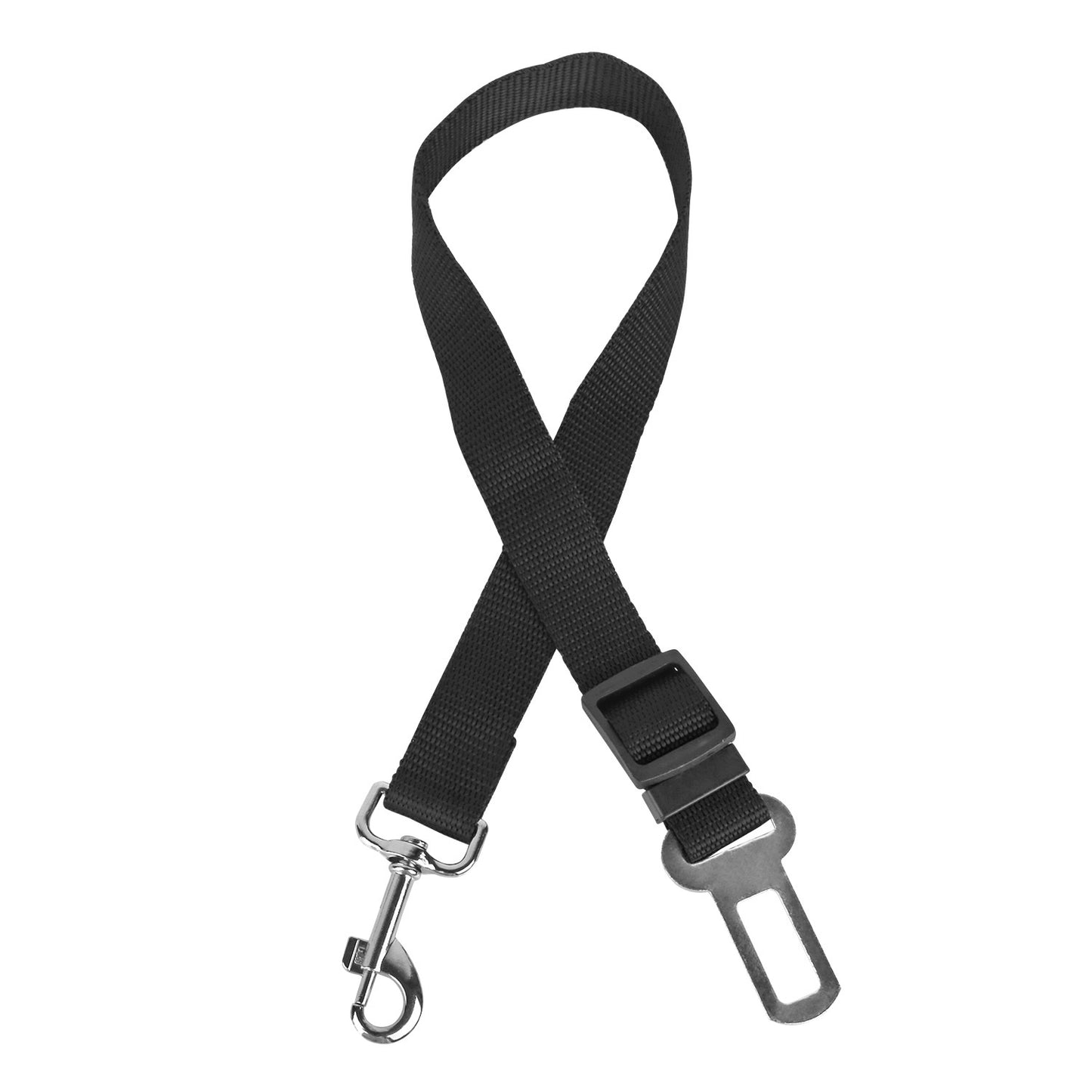 2Pcs Pet Dog Seat Belt Leash Adjustable Pet Dog Cat Safety Leads Harness Car Vehicle Nylon Fabric Seatbelt Strap - FURRY WHOOF