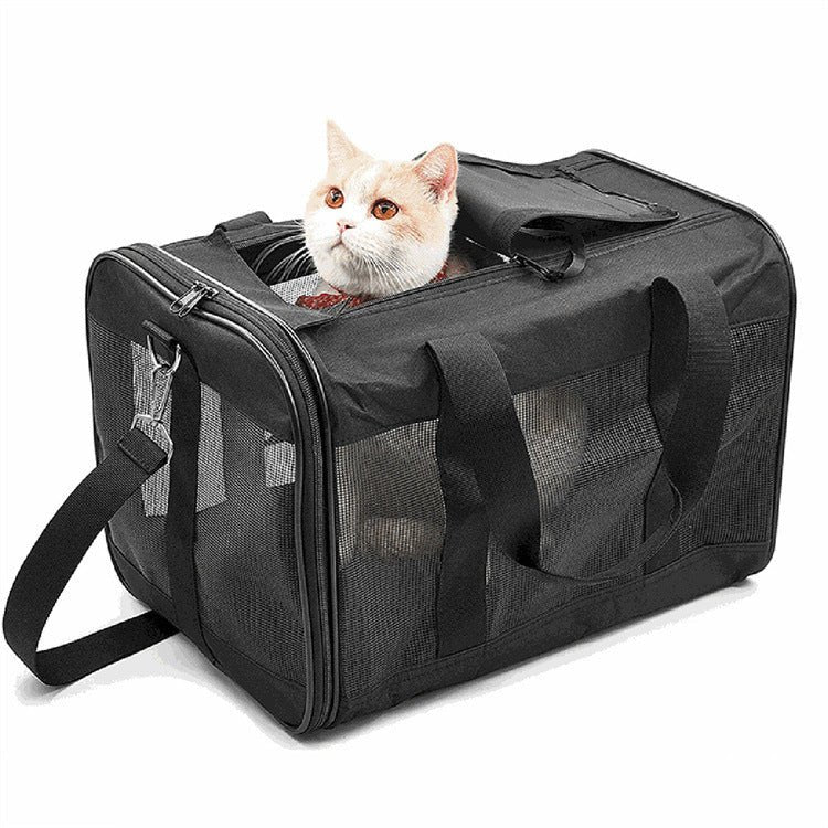 Dog Cat Carriers Bags Car Portable Transport Pet Bag Cage Portable Pet Foldable Outgoing Travel Breathable Pets Handbag - FURRY WHOOF