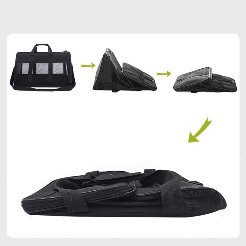Dog Cat Carriers Bags Car Portable Transport Pet Bag Cage Portable Pet Foldable Outgoing Travel Breathable Pets Handbag - FURRY WHOOF