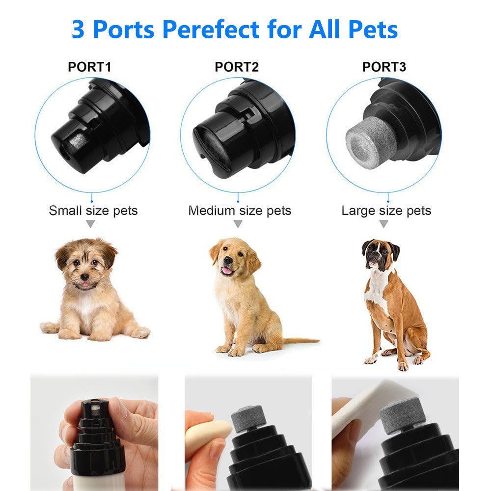 Electric Dog Nail Clippers Grinders Rechargeable USB Charging Pet Quiet Cat Paws Nail Grooming Trimmer Tools - FURRY WHOOF