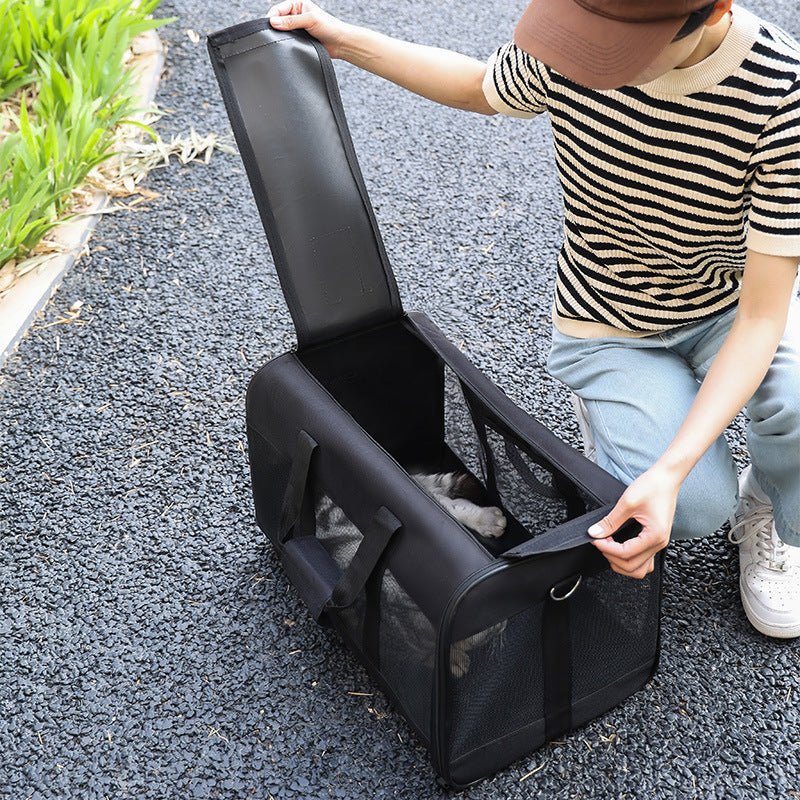 Dog Cat Carriers Bags Car Portable Transport Pet Bag Cage Portable Pet Foldable Outgoing Travel Breathable Pets Handbag - FURRY WHOOF