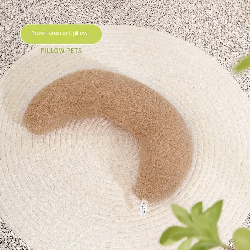 New Pet Supplies Soft For Cats And Dogs Pillow Crescent Type - FURRY WHOOF