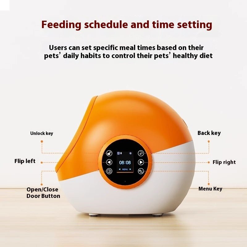Pet Anti - grab Food Chip Identification Multi - cat Automatic Pet Feeder - FURRY WHOOF