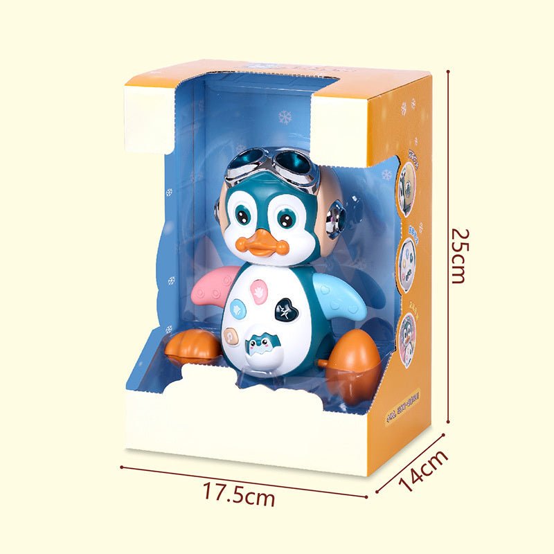Electric Dancing Penguin Early Education Enlightenment Walking Pet Animal Model Toys - FURRY WHOOF