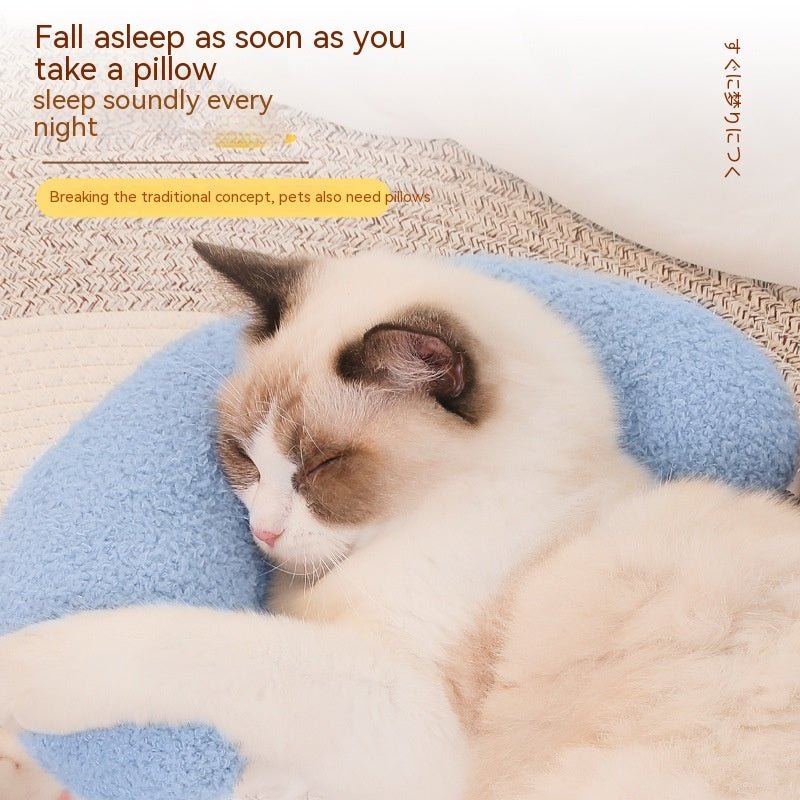 New Pet Supplies Soft For Cats And Dogs Pillow Crescent Type - FURRY WHOOF
