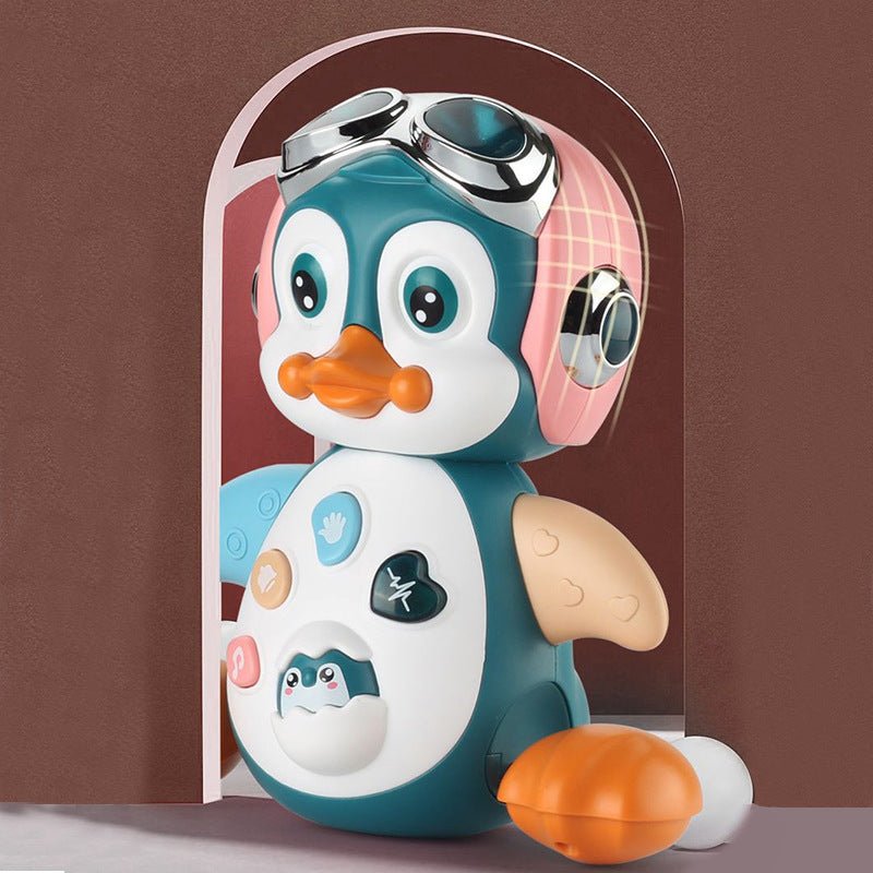 Electric Dancing Penguin Early Education Enlightenment Walking Pet Animal Model Toys - FURRY WHOOF