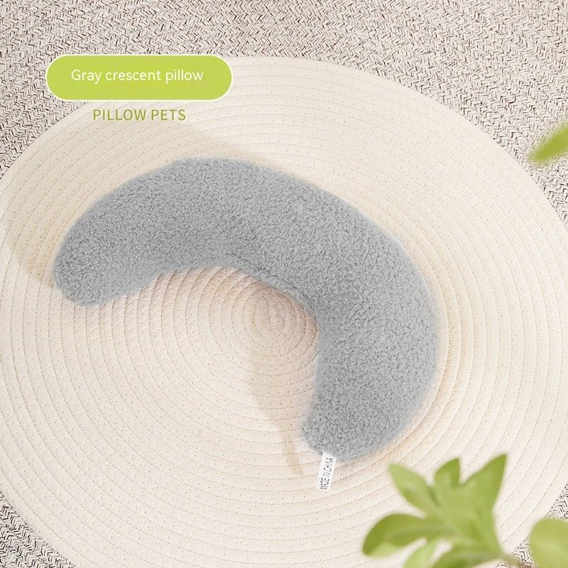 New Pet Supplies Soft For Cats And Dogs Pillow Crescent Type - FURRY WHOOF