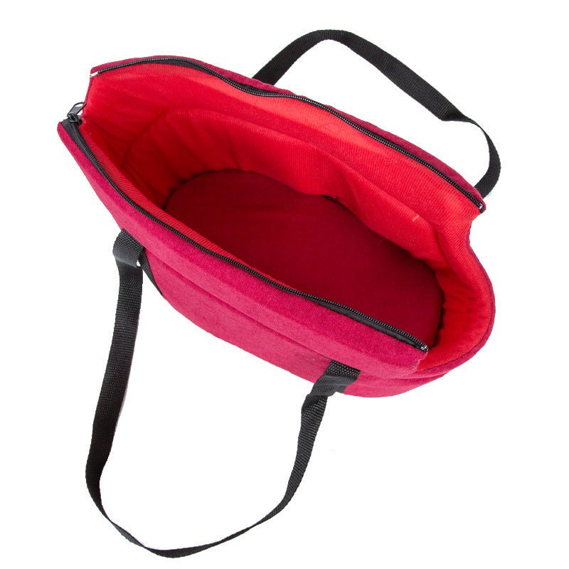 Dog Bags Portable Dog Carrier Bag Mesh Breathable Carrier Bags For Small Dogs Foldable Cats Handbag Travel Pet Bag Transport Bag - FURRY WHOOF