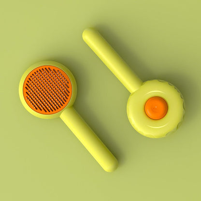 Doughnut Shaped Pet Cat De - shedding Comb - FURRY WHOOF