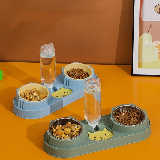 Automatic Drinking Water Anti - spill Food Bowl Pet - FURRY WHOOF
