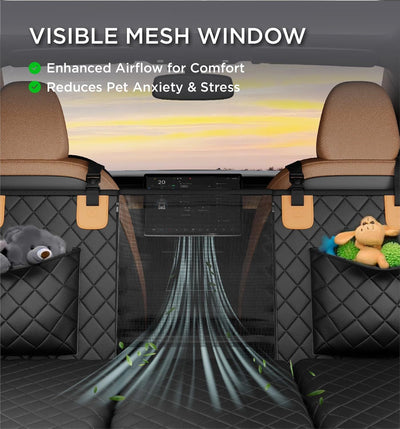 Hit the road with your best friend in our Made4pets Dog Car Hammock! 8-layer hard bottom and PE foam provide ultimate comfort, while waterproof and non-slip features keep them safe. Easy to install and perfect for pet owners on-the-go!