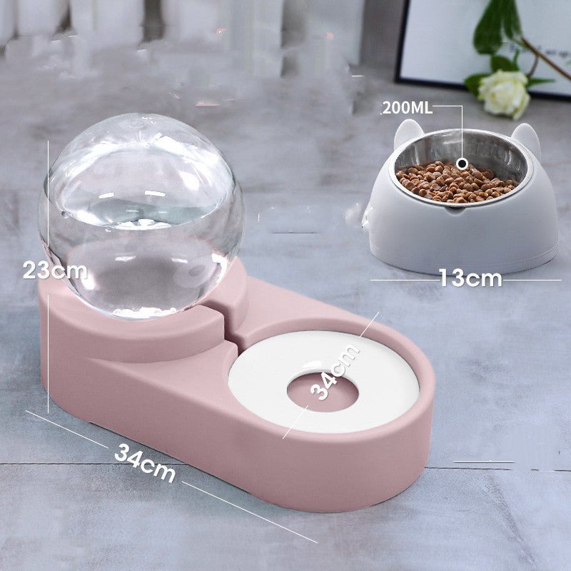 New Bubble Ball Pet Dog Bowls Fountain Cat Food Automatic Feeder 1.8L For Kitten Water Drinking Bowl Feeding Container - FURRY WHOOF