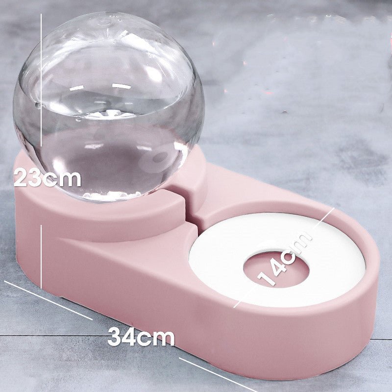 New Bubble Ball Pet Dog Bowls Fountain Cat Food Automatic Feeder 1.8L For Kitten Water Drinking Bowl Feeding Container - FURRY WHOOF