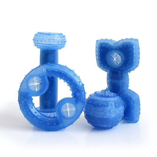 Dog Cooling Toy Puppy Teething Ring Freeze Dogs Chew Toy For Summer Tough Durable Pet Toys - FURRY WHOOF