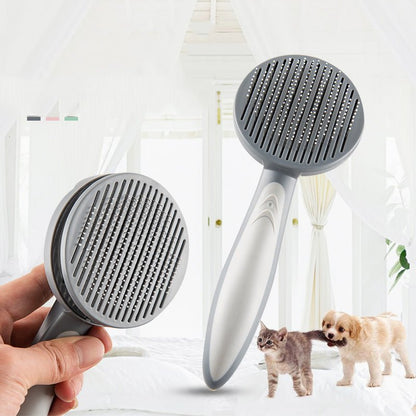 Pet Slicker Grooming Brush Comb For Cats Small Middle Sized Dogs Must Buy in Fur Shedding Season Easy Clean - FURRY WHOOF