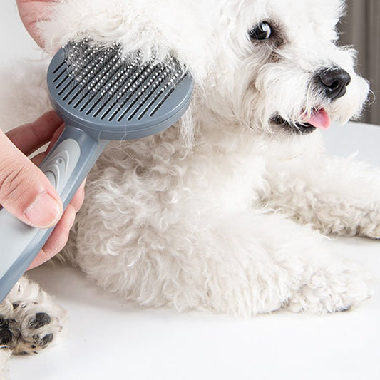 Pet Slicker Grooming Brush Comb For Cats Small Middle Sized Dogs Must Buy in Fur Shedding Season Easy Clean - FURRY WHOOF