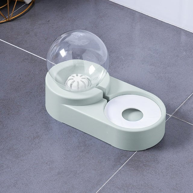 New Bubble Ball Pet Dog Bowls Fountain Cat Food Automatic Feeder 1.8L For Kitten Water Drinking Bowl Feeding Container - FURRY WHOOF