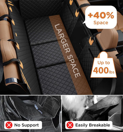 Hit the road with your best friend in our Made4pets Dog Car Hammock! 8-layer hard bottom and PE foam provide ultimate comfort, while waterproof and non-slip features keep them safe. Easy to install and perfect for pet owners on-the-go!