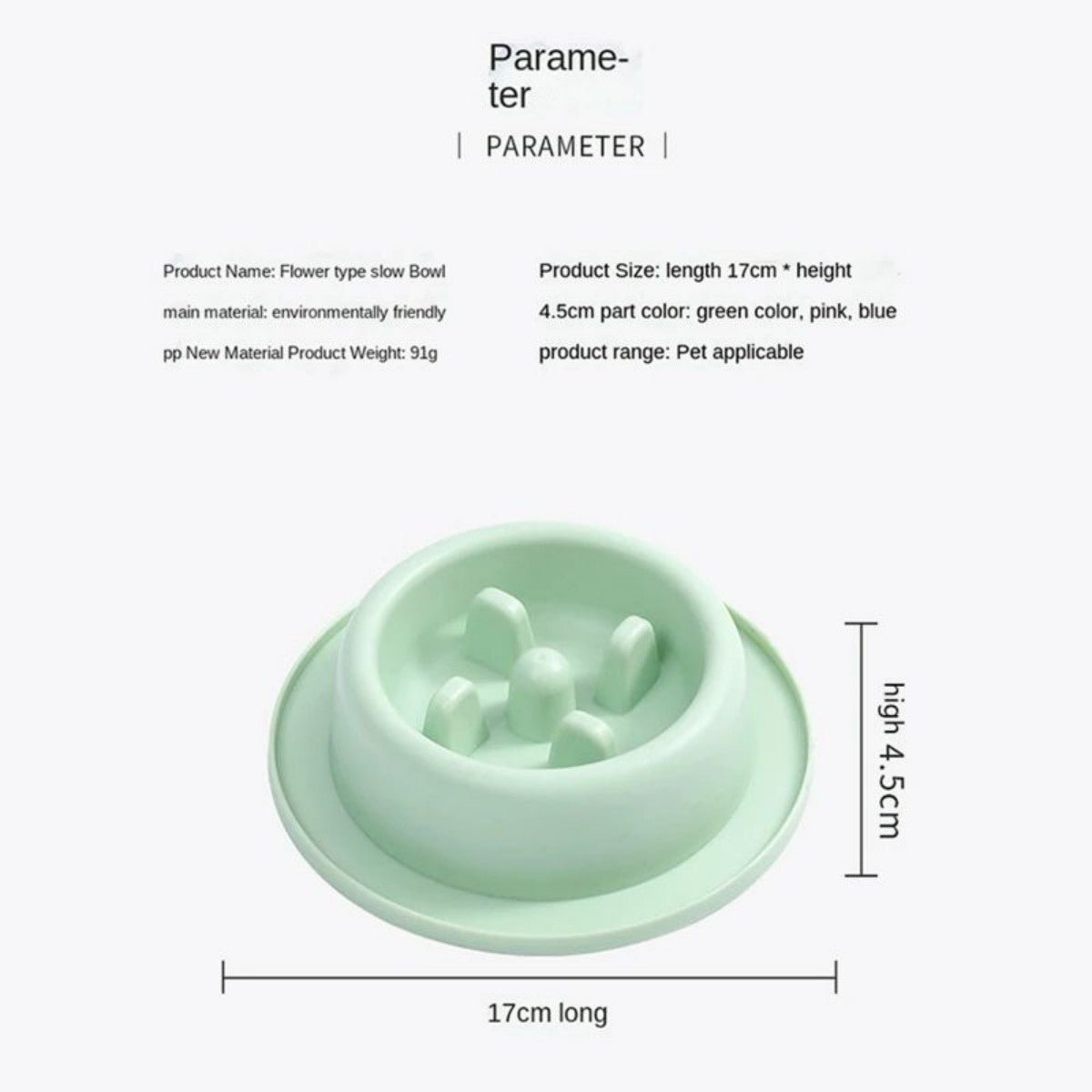 Pet Slow Eating Feeder Dog Feeding Food Bowls Anti - Chocking Dog Bowl Interactive Puppy Food Plate Dishes - FURRY WHOOF