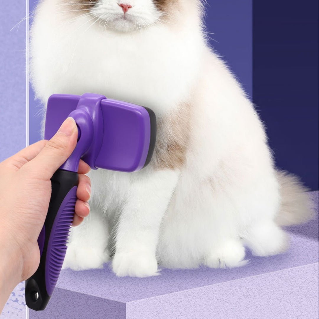 Minimalist Pet Specific Plastic Comb Brush - FURRY WHOOF