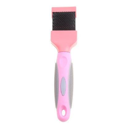 Double Sided Pet Brush Dog Hair Fur Bristle Grooming Shedding Cleaning Massage Comb Styling Tool - FURRY WHOOF