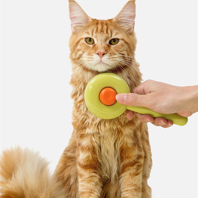 Doughnut Shaped Pet Cat De - shedding Comb - FURRY WHOOF