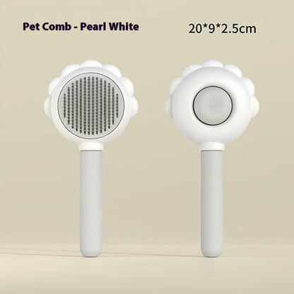 2 In 1 Self Cleaning Dog Brush Comb With Spray Pets Grooming Hair Remover Combs Brush Floating Hair Pet Grooming Brush Pet Products - FURRY WHOOF
