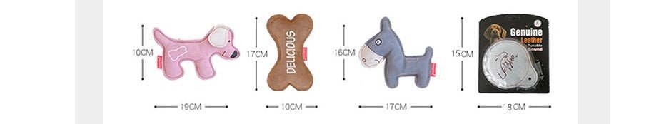 Dog Training with Cowhide Leather Toy - FURRY WHOOF