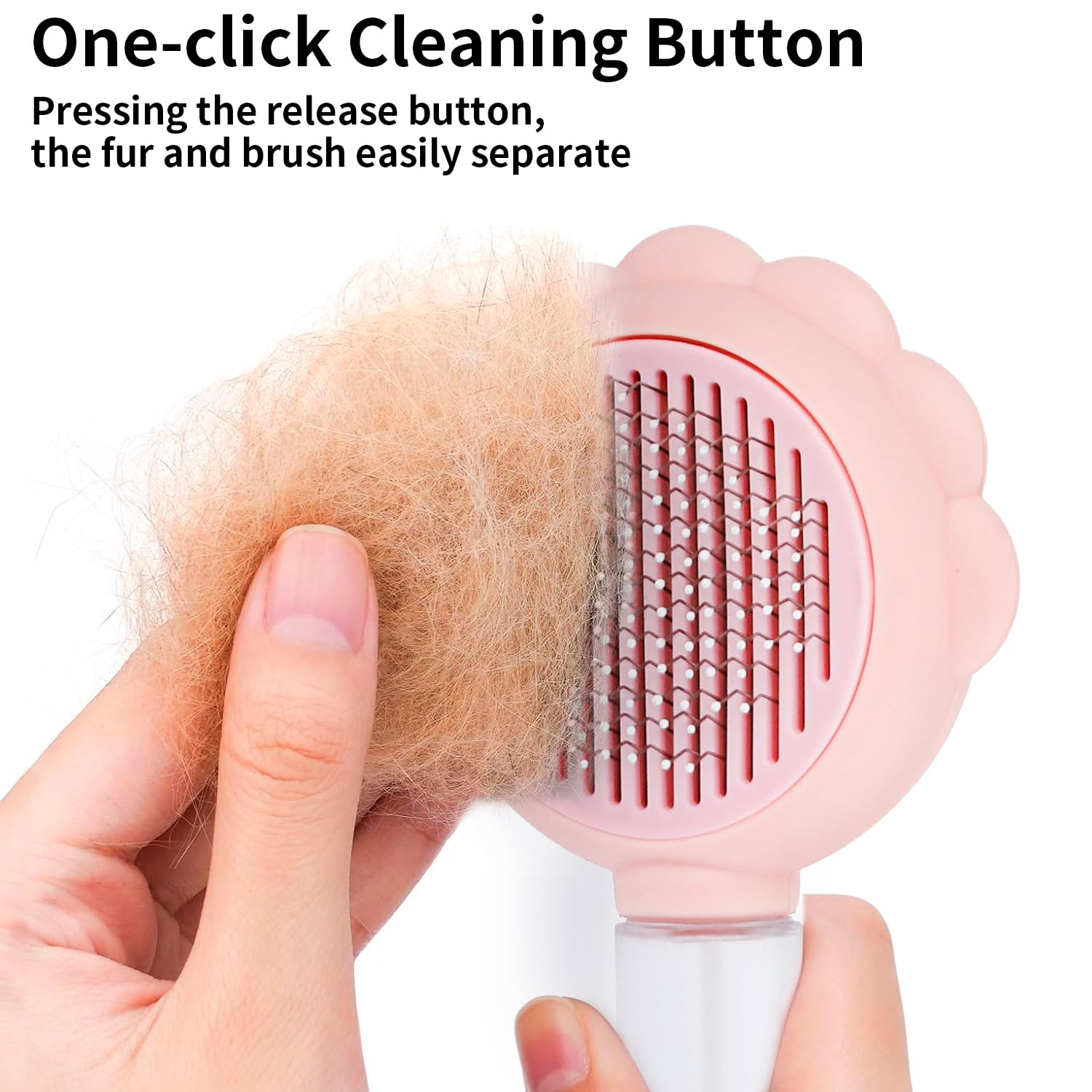 Spray Cat Brushes For Indoor Cats With Release Button Cat Brush For Shedding Massage Grooming Self Cleaning Slicker Brush For Dogs Cats Pet Brush Comb For Long Short Hair Cats Remove Loose Fur - FURRY WHOOF
