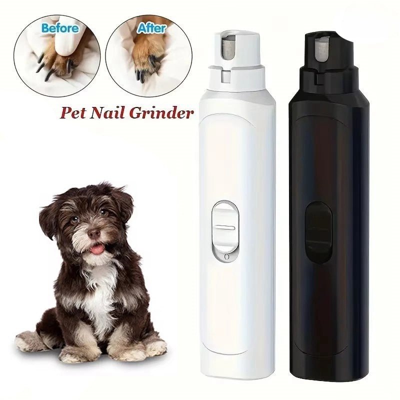 Dog and Cat Nail Trimmer: Battery - Powered Nail Grinder for Pet Grooming, Large and Small Dogs - FURRY WHOOF