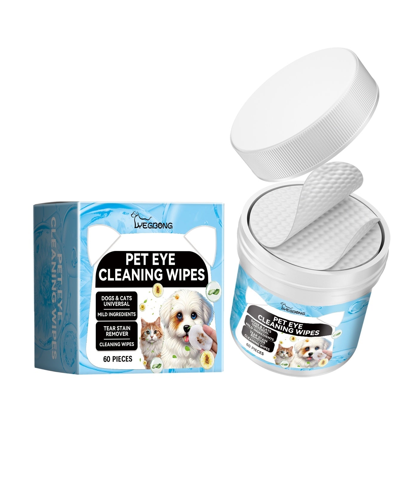 Pet Eye Cleaning Wipes - FURRY WHOOF