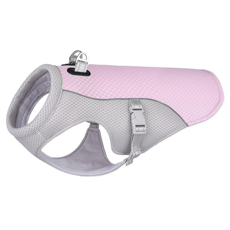 Summer Pet Dog Cooling Vest Heat Resistant Cool Dogs Clothes Breathable Sun - proof Clothing For Small Large Dogs Outdoor Walking - FURRY WHOOF