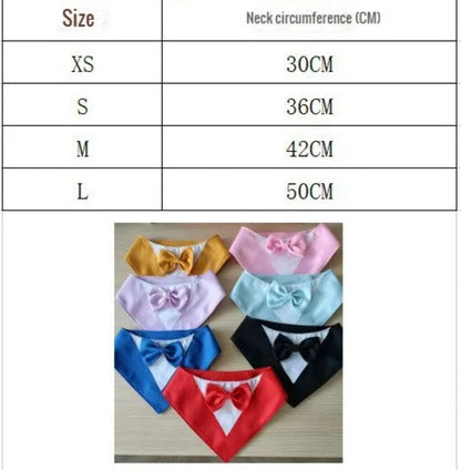 Pet Triangle Bib Bow Saliva Towel Pet Collar Dog Clothing Cat Puppy Scarf Bib Dogs Pets Accessories Dog Collar Harness - FURRY WHOOF