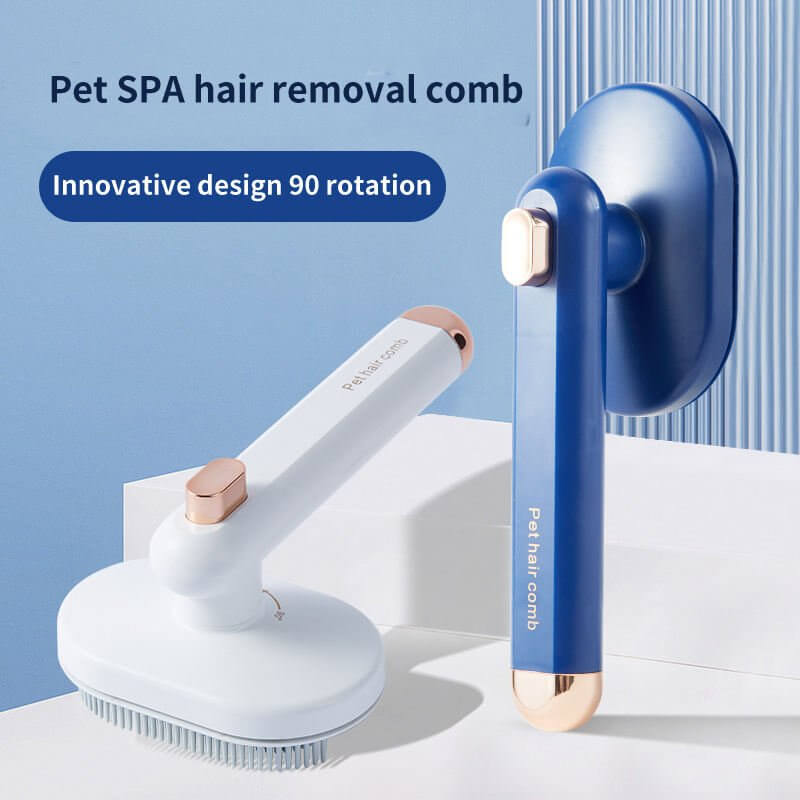 Pet Comb Cat Dog To Remove Floating Hair Pet Hair Brush Hair Removal Artifact Pet Grooming Brush Supplies Self Cleaning Comb Pet Products - FURRY WHOOF