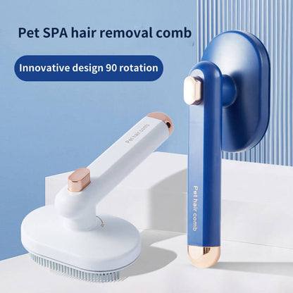 Pet Comb Cat Dog To Remove Floating Hair Pet Hair Brush Hair Removal Artifact Pet Grooming Brush Supplies Self Cleaning Comb Pet Products - FURRY WHOOF