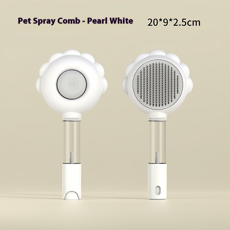 2 In 1 Self Cleaning Dog Brush Comb With Spray Pets Grooming Hair Remover Combs Brush Floating Hair Pet Grooming Brush Pet Products - FURRY WHOOF