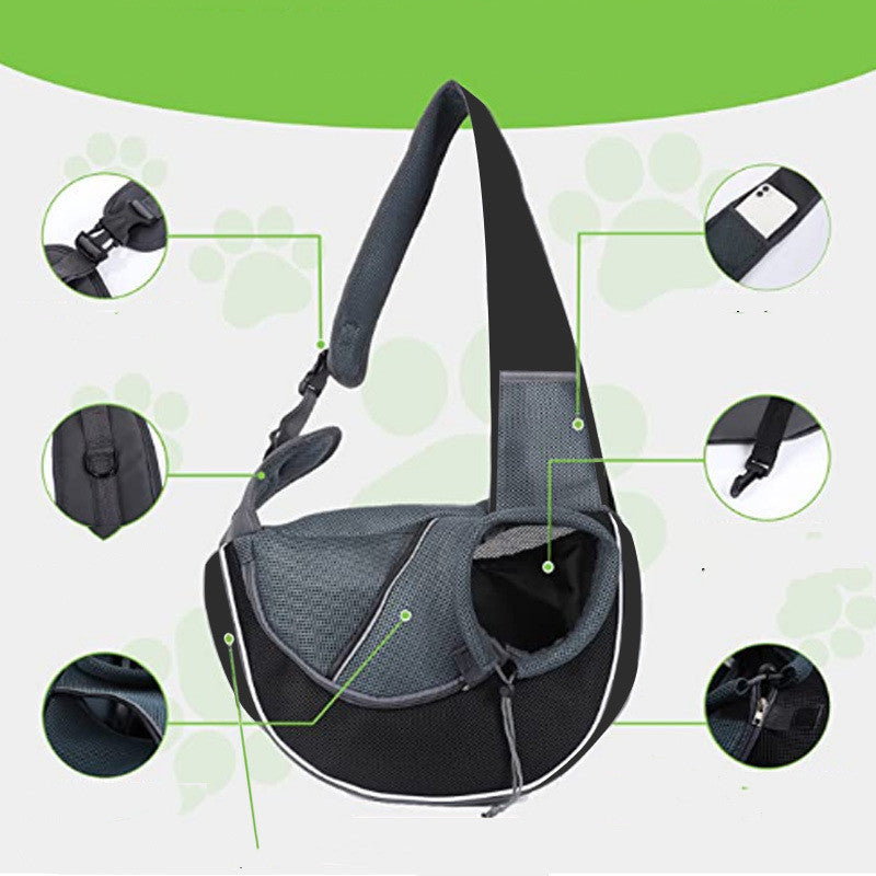 Pet Parent Essential: Stylish Crossbody Bag for Dogs & Cats