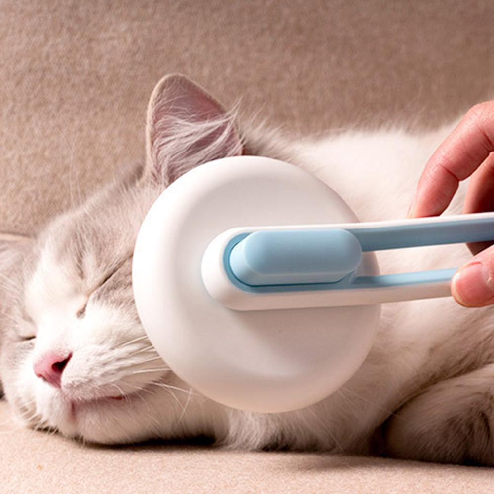 Pet Dog Hair Remover Cat Brush Grooming Tool Automatic Massage Comb Round Hair Brush For Cat Dog Pet Supplies - FURRY WHOOF