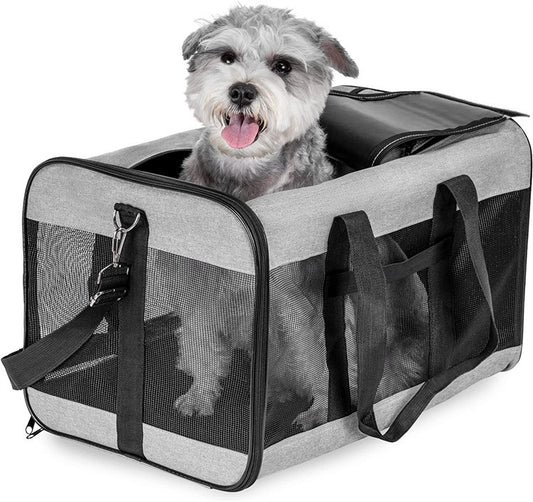Dog Cat Carriers Bags Car Portable Transport Pet Bag Cage Portable Pet Foldable Outgoing Travel Breathable Pets Handbag - FURRY WHOOF