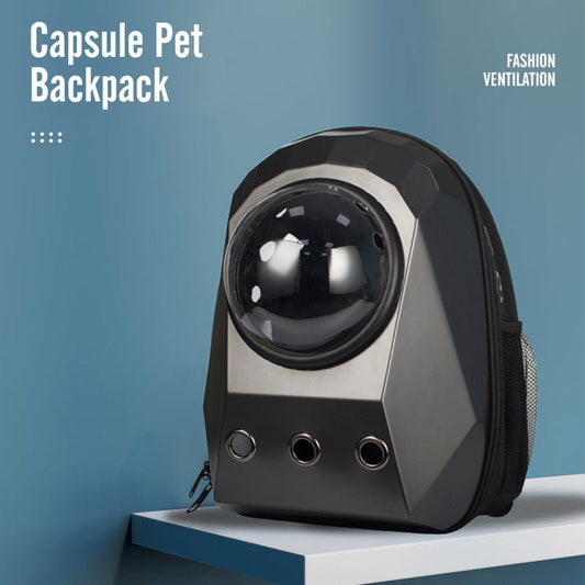 Cat Carrier Bags Breathable Pet Carriers Dog Cat Backpack Travel Space Capsule Cage Pet Transport Bag Carrying Portable Outdoor - FURRY WHOOF
