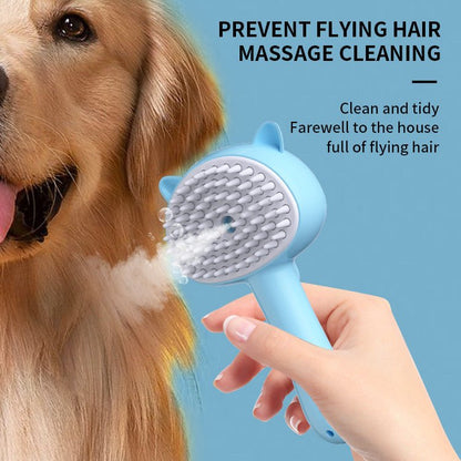 Slicker Brush for Dogs & Cats - Multifunctional Rechargeable Pet Grooming Brush with Mist - FURRY WHOOF