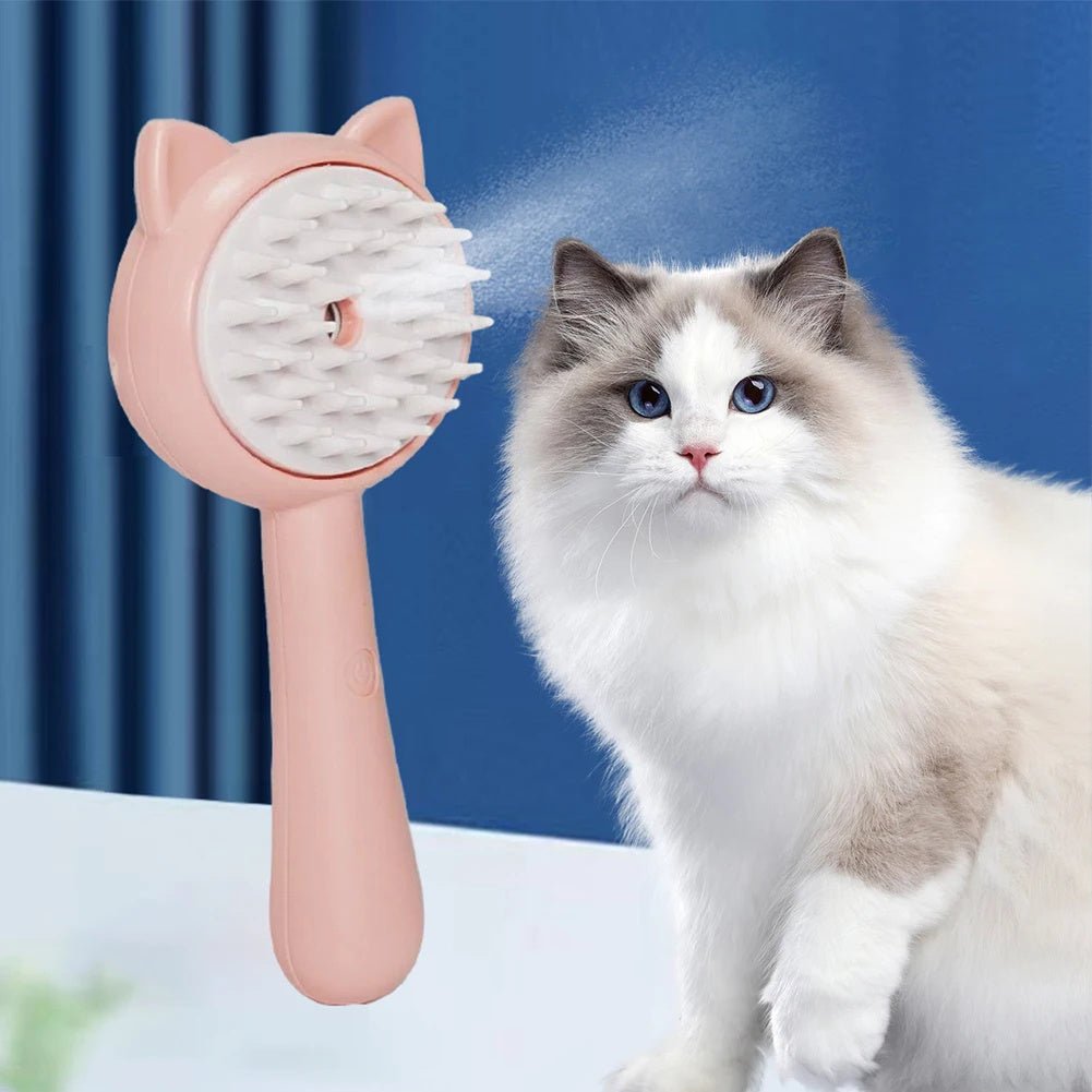 Slicker Brush for Dogs & Cats - Multifunctional Rechargeable Pet Grooming Brush with Mist - FURRY WHOOF