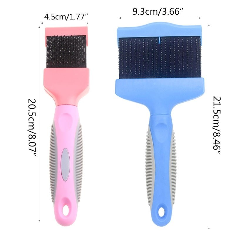 Double Sided Pet Brush Dog Hair Fur Bristle Grooming Shedding Cleaning Massage Comb Styling Tool - FURRY WHOOF