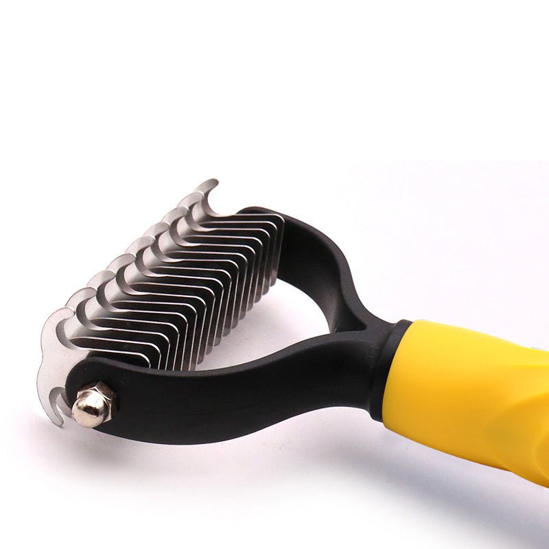 New Arrival Pet Hair Removal Comb Cat Dog Brush Pet Hair Grooming Tool Hair Shedding Combs Pet Fur Trimming Dematting Brushs - FURRY WHOOF