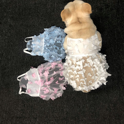 Pet Dog Breathable Anti - shedding Satin Skirt - FURRY WHOOF