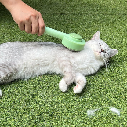 2 - in - 1 Grooming Brush Hair Remover Brush And Deshedding Brush For Indoor Long Haired Cats And Shedding Cats And Dogs Quick To Clean And Washable Easy Storage Suspension - FURRY WHOOF
