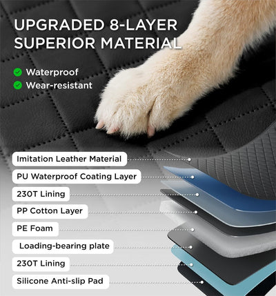 Hit the road with your best friend in our Made4pets Dog Car Hammock! 8-layer hard bottom and PE foam provide ultimate comfort, while waterproof and non-slip features keep them safe. Easy to install and perfect for pet owners on-the-go!