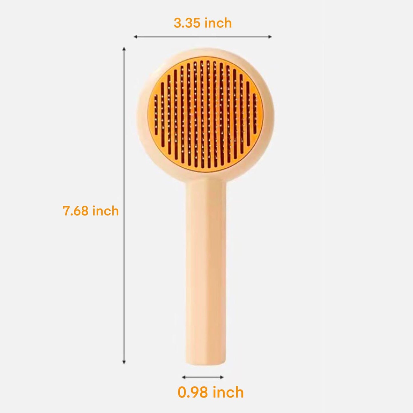 Cat Grooming Brushes Pet Hair Cleaner Brush Pet Massage Brushes For Cats Dogs With Self - Cleaning Button Pet Shedding Brush For Removing Tangles Loose Fur - FURRY WHOOF