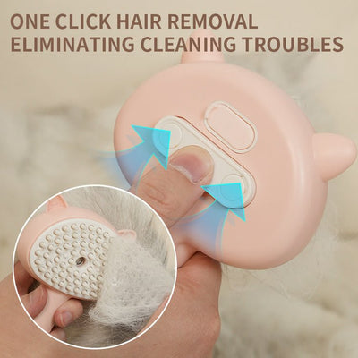 Slicker Brush for Dogs & Cats - Multifunctional Rechargeable Pet Grooming Brush with Mist - FURRY WHOOF