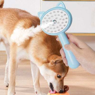 Slicker Brush for Dogs & Cats - Multifunctional Rechargeable Pet Grooming Brush with Mist - FURRY WHOOF
